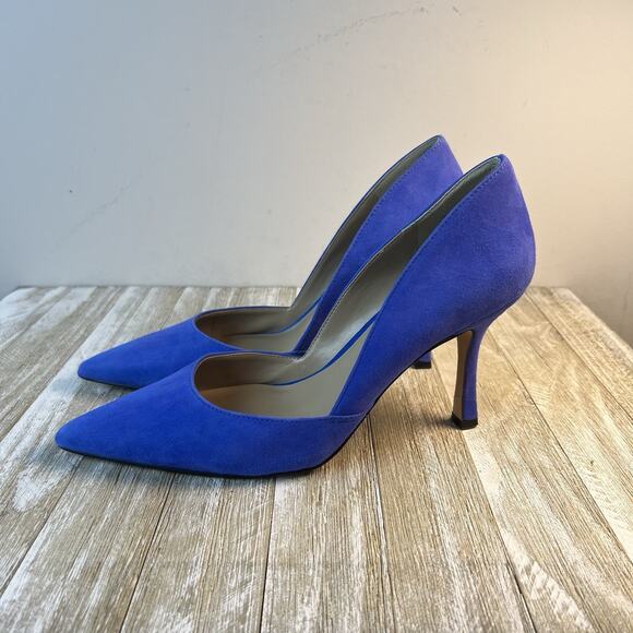 Ann Taylor Shoes - Ann Taylor Royal Blue Suede Pointed-Toe Pumps
